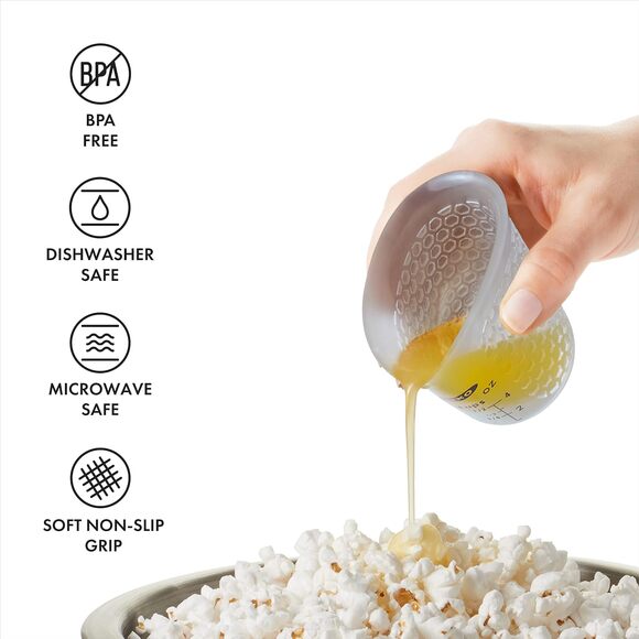 OXO Good Grips 3-Piece Silicone Measuring Cup Set Squeeze & Pour Heat Resistant - Picture 6 of 12